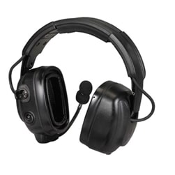 PMLN7465 - Diadema atrás de la cabeza heavy duty, con micrófono de pluma con cancelación de ruido. TIA-4950