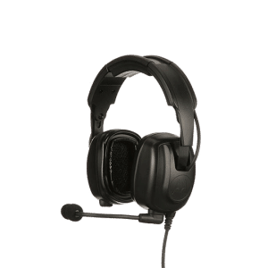 PMLN8086 - Auricular para trabajo pesado con micrófono boom con cancelación de ruido (sobre la cabeza)